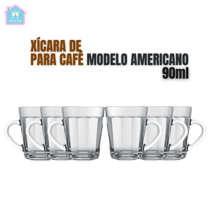 Jogo Copo Americano Long Drink 450ml C/ 06 unidades - Via lar Utilidades  Domésticas