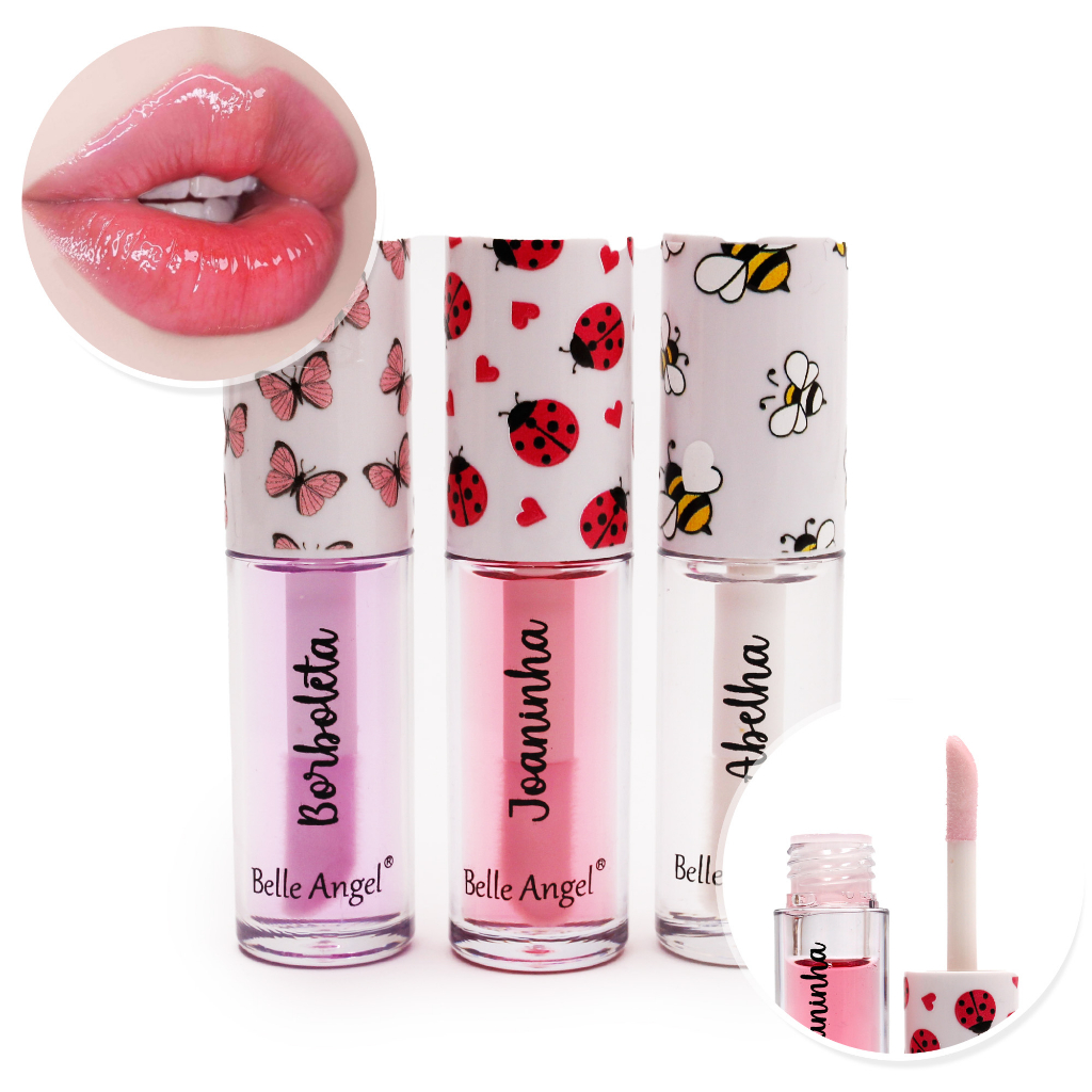 Lip Oil Comfort Gloss labial Brilho Belle Angel B120 Shopee Brasil