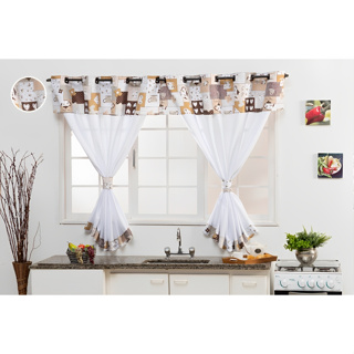 Cortina Cozinha Areá de Serviço Varanda 2,00 x 1,40 Oxford Bandô
