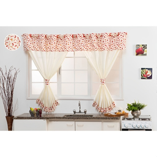 Cortina Cozinha Areá de Serviço Varanda 2,00 x 1,40 Oxford Bandô Pimenta