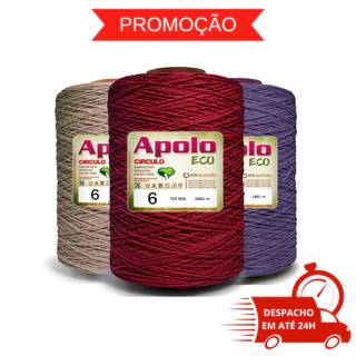 Barbante Apolo Eco Círculo N° 6 - 1,8Kg - BIG CONE em Oferta na Shopee