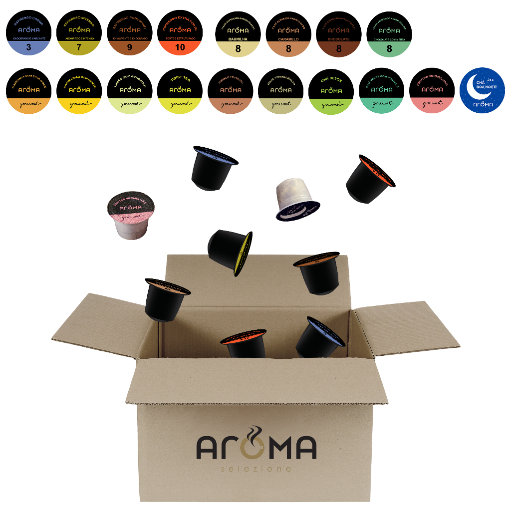 50 Cápsulas Avulsas para Nespresso * - Aroma Selezione - Escolha os sabores