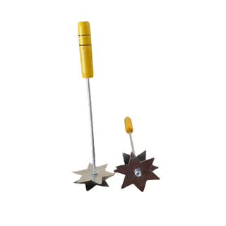 Kit 2 Cortador Amassador De Feijão Duplo Inox (Estrela) 30cm Reforçado