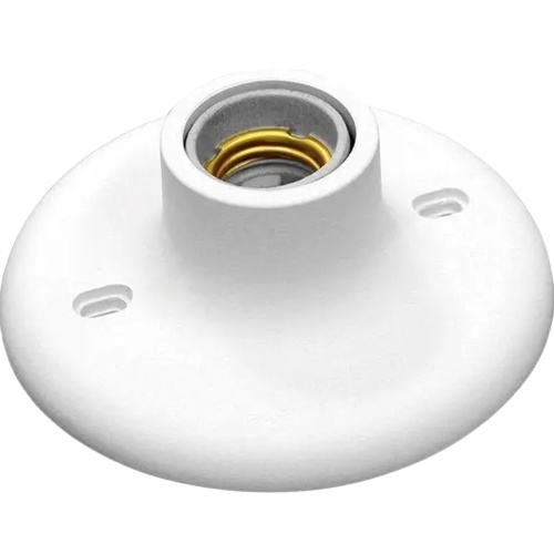 Bocal Para Lampada Plafonier Plafon Redondo Lâmpada Teto E27 Soquete ...