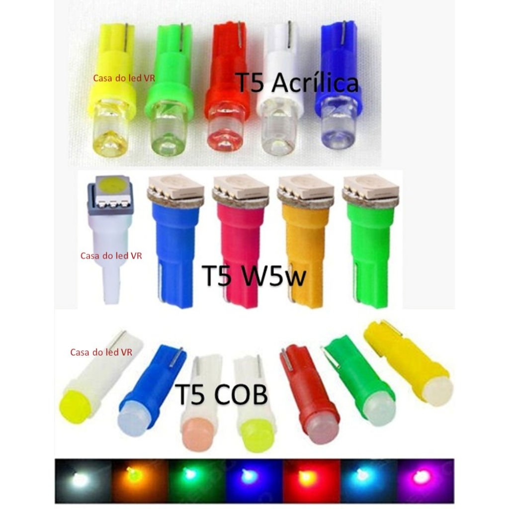 1-5-10-20-x-l-mpada-led-t5-cob-w5w-pinguinho-painel-moto-carro