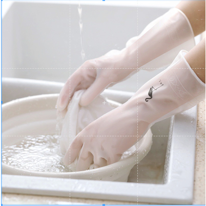 Luva Silicone Para Lavar Louça Roupas (LM6156) | Shopee Brasil