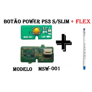 Placa Power Para Ps3 Super Slim Msw-001+ Flat (49-50)