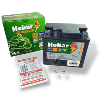 Bateria Moto Heliar Htz6 5 Amperes Start Fan Titan 125 150 160 PROMOÇÃO