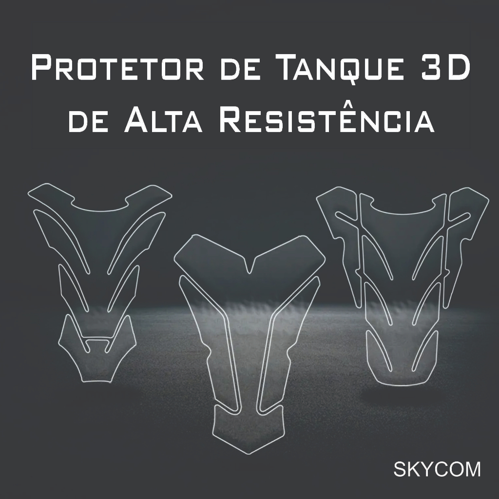 Adesivo Protetor De Tanque Moto Resinado Tankpad Universal Transparente