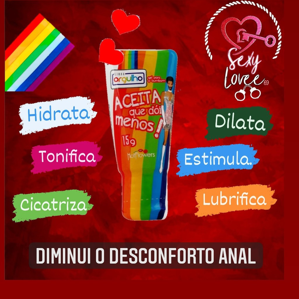 Aceita Que Doi Menos Lubrificante Anal 15G Hot Flowers | Shopee Brasil