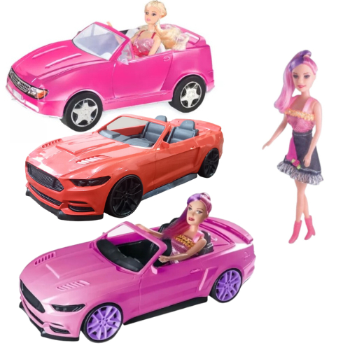 Carro Conversível da Barbie Infantil Fashion e Glamuroso - Chic