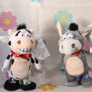 Pelúcia Vaquinha ou Burrinho Eletrônico Anda e Repete o Que Você Fala - Br Machine - Brinquedos - Decoração - Presentes - Brinquedos