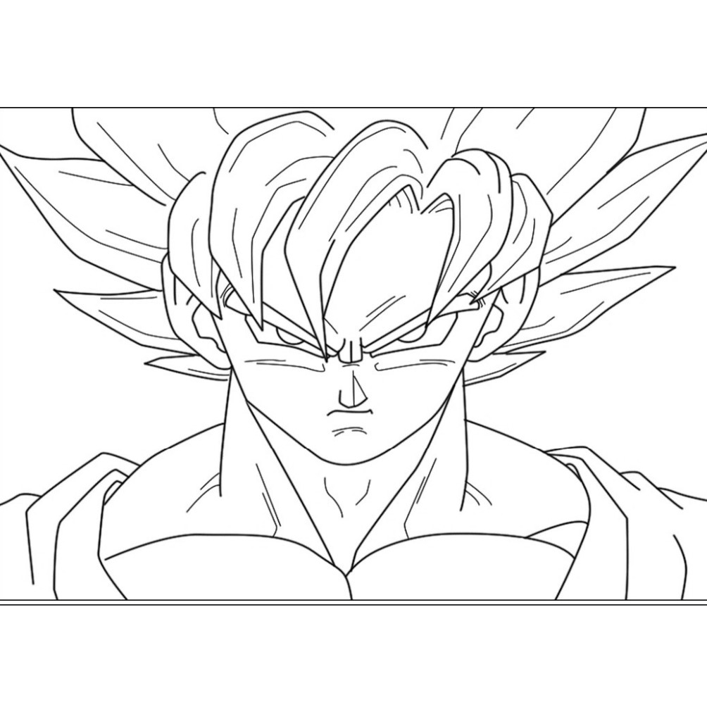 dragon ball z desenho para colorir