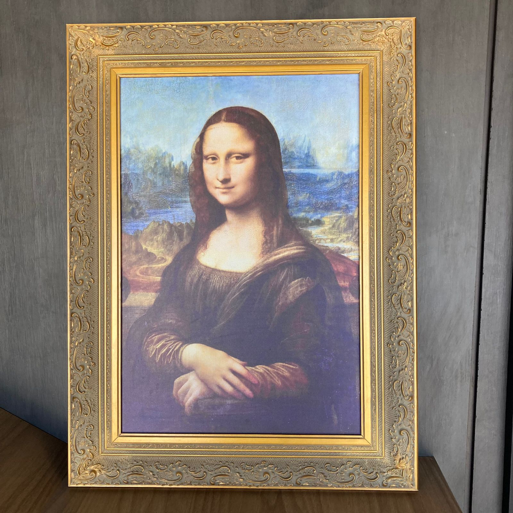 Quadro Monalisa Moldura Dourada Clássica | Shopee Brasil