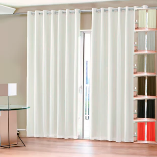 Cortina Elegance 4,00 x 2,50 Excelente Para Quarto, Sala, Escritório ...