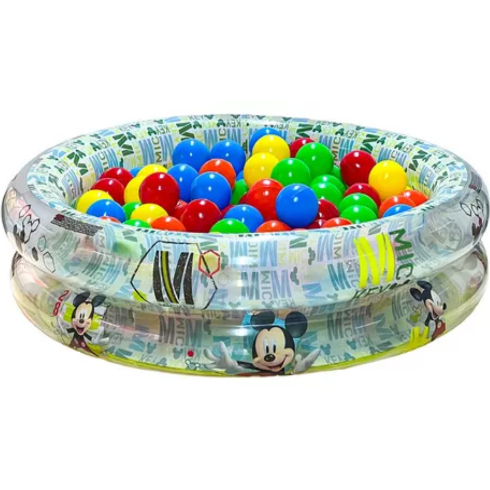 Piscina infantil bebe crianças 70 Litros com 25 bolinhas personagens infantil