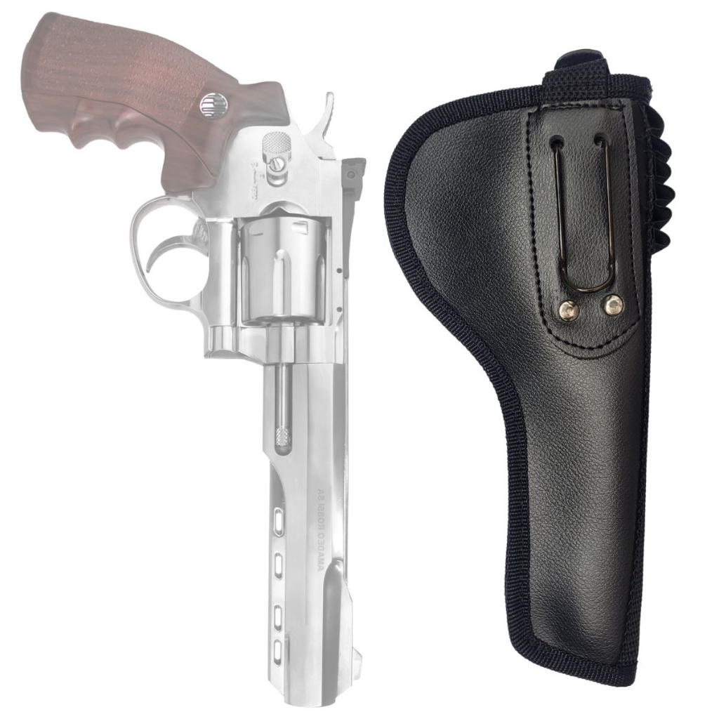  UKARMS Pistola de aire con resorte – 6 tiros revolver Magnum 357  c/cartuchos + 6 mm BBS, Plateado, 11 : Deportes y Actividades al Aire Libre