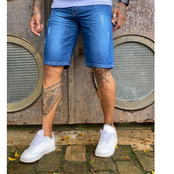 Moda masculina hot sale bermuda jeans