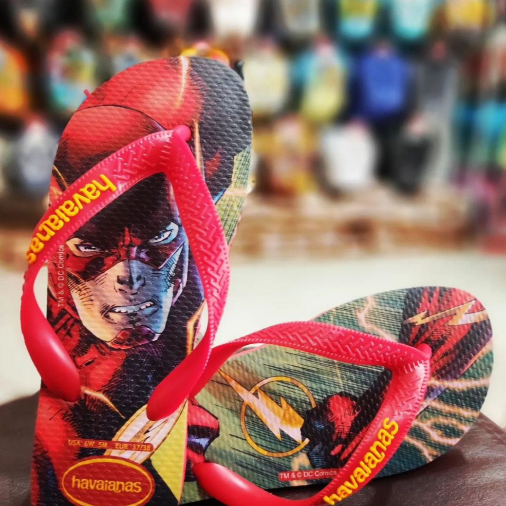 Chinelo Havaianas Top Herois DC Flash Personagens Liga Da Justica Shopee Brasil