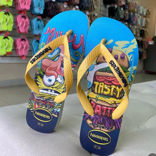 Chinelo Havaianas Top SpongeBob Infantil Bob Esponja