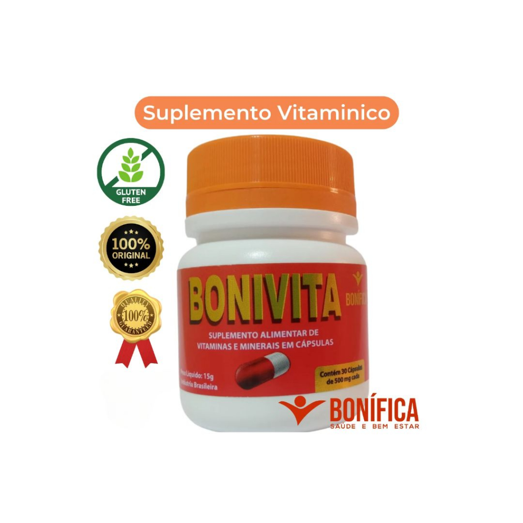 Suplemento Alimentar Bonivita - Bonifica 30 capsulas | Shopee Brasil