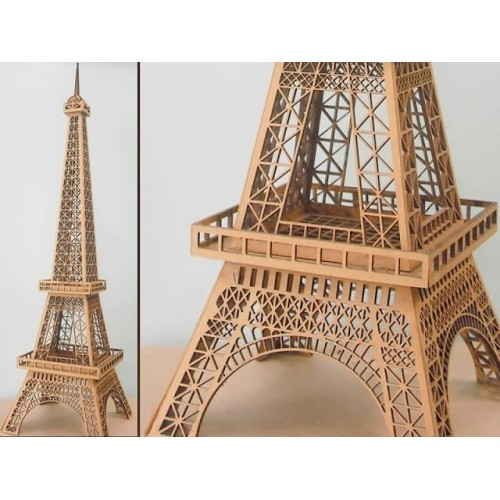 Torre Eiffel 60 cm em Mdf 3mm cortado a laser kit para montar
