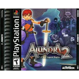 Alundra 1 e 2 - PS1 Midia preta