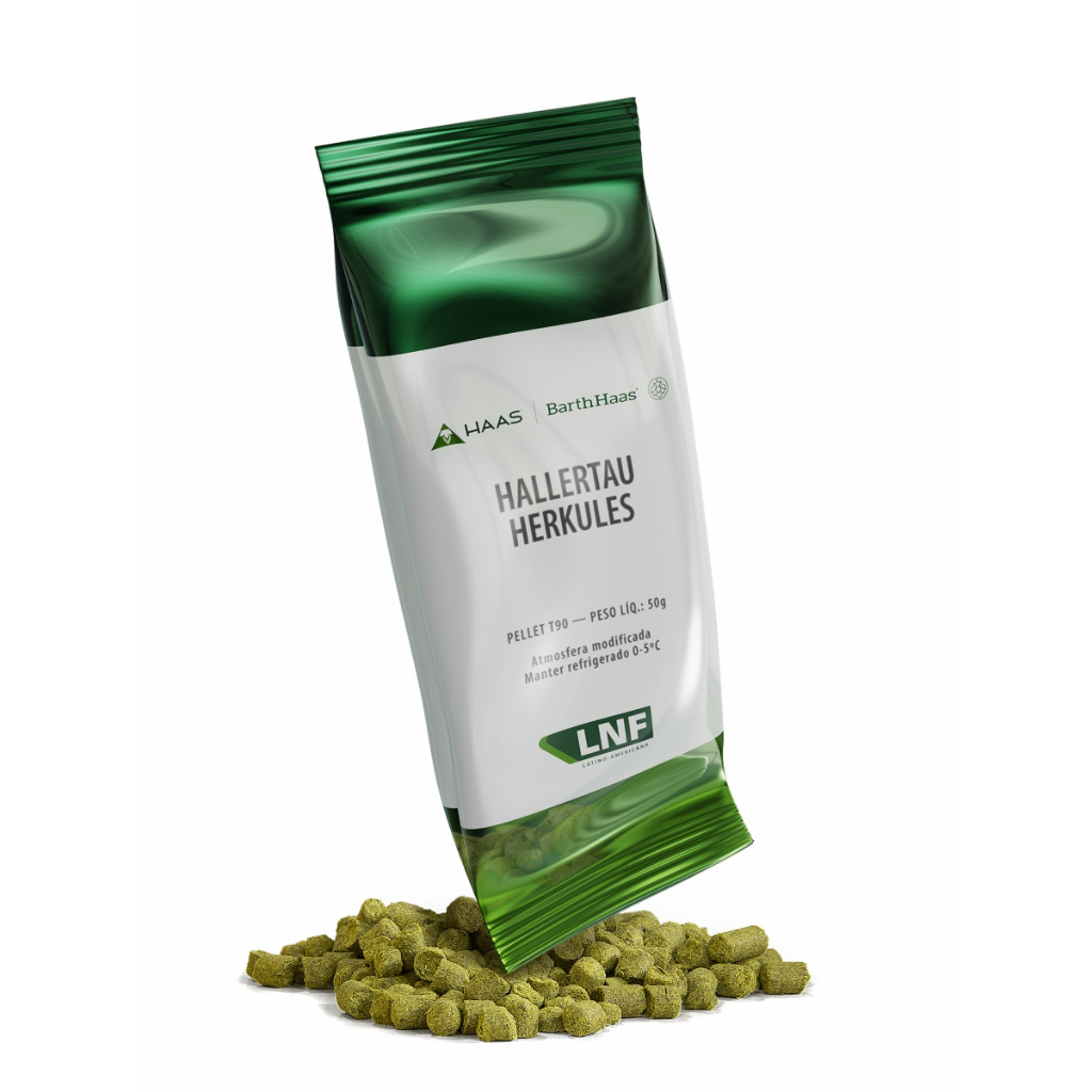 Lúpulo Barth Haas Hallertau Herkules - 50g (pellets)