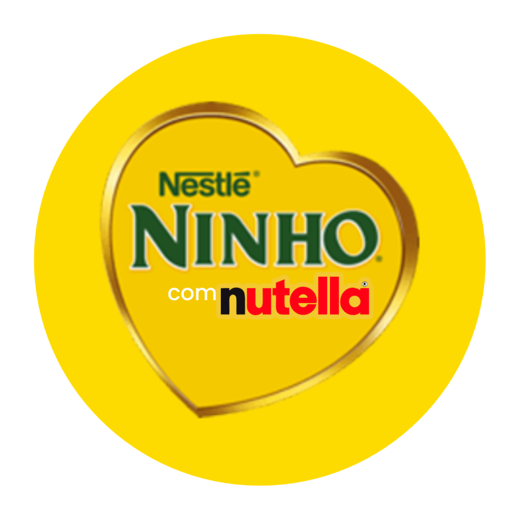 200 Adesivos Sabor (Ninho com Nutella) - 3x3cm