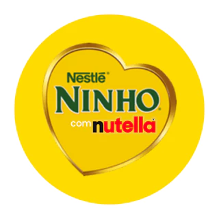 200 Adesivos Sabor (Ninho com Nutella) - 3x3cm
