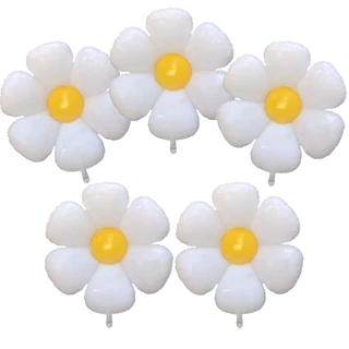 20 Balão Flor Margarida Branca 35cm Decoração Jardim Encantado C90388