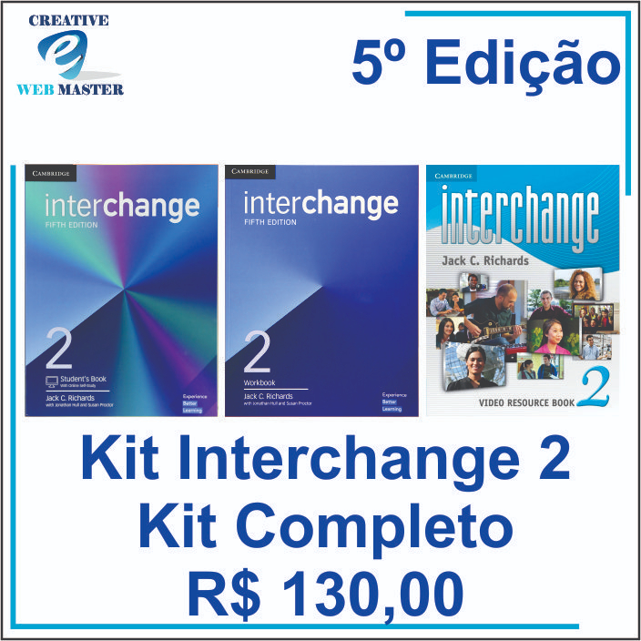 Kit Interchange 2 completo 5º Edição (Student's Book + Workbook ...