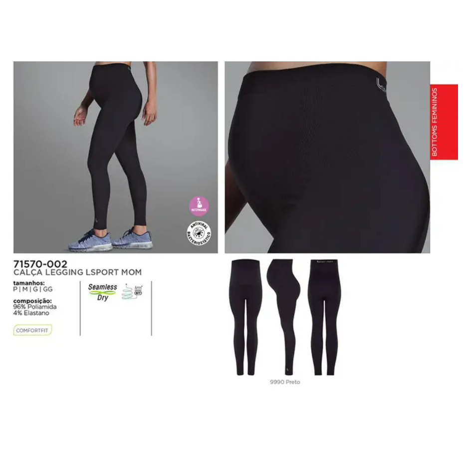 Calça Legging Lupo Sport Mom Gestante Gravida 71570