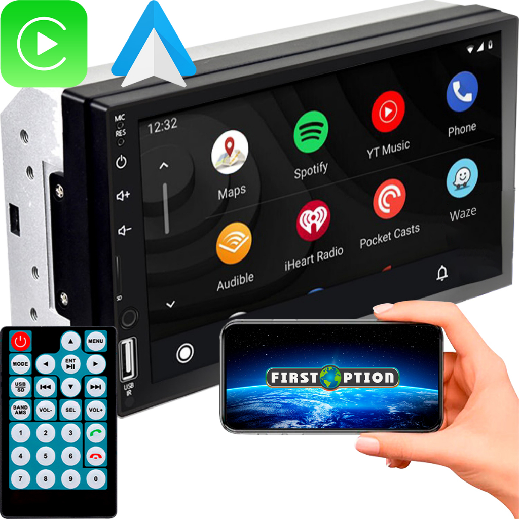 Central Multimídia Android Auto & Apple Carplay Touch Bluetooth