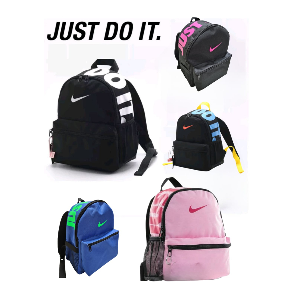 Mochila Média just do it Bolsa Brasília jdi Feminino Masculino Infantil Kids Adulto Promoção