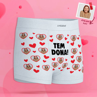 Cueca Personalizada Com Foto e Frase Tem Dona | Shopee Brasil