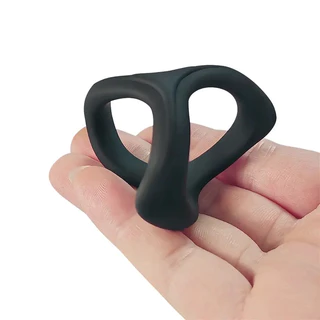 Anel Peniano Triplo Masculino Silicone Macio SJH-TRI em Oferta na Shopee