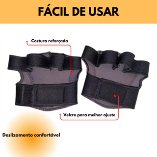Luva Para Malhar Musculação Pegador Unissex Fitness Palma Mão Firmeza
