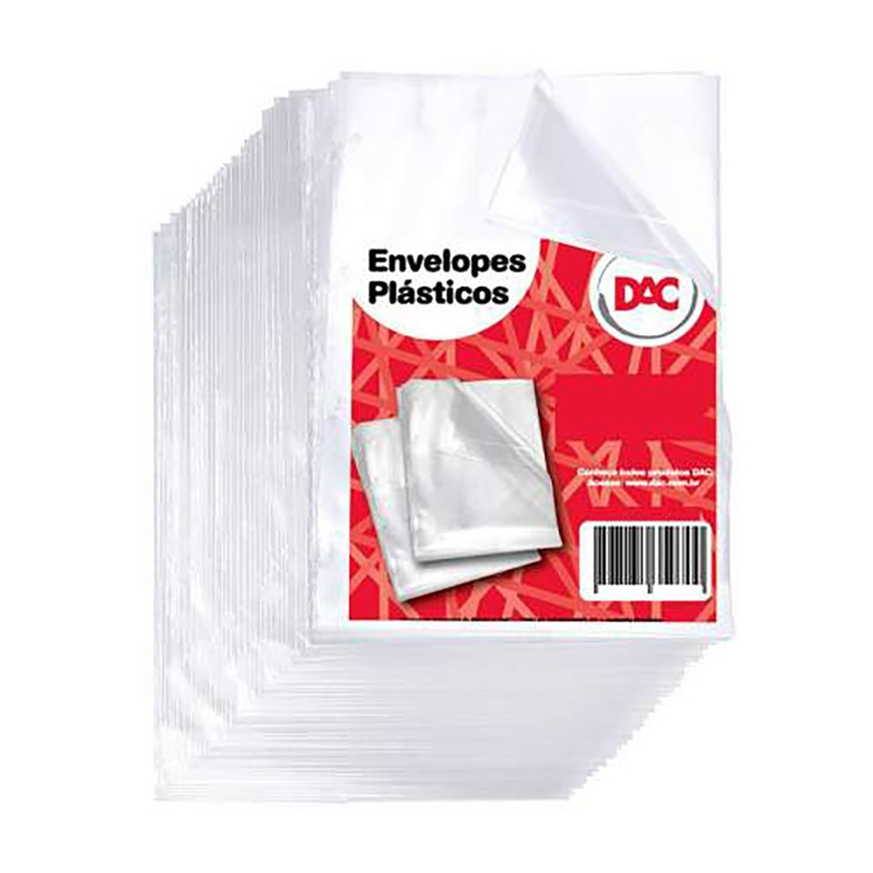 Envelope Plástico com 4 Furos 224mm x 330mm Envelope Extra Médio Pacote ...