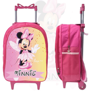Mochila Escolar Infantil Menina com Rodinha De Silicone - Minnie