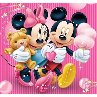 Adesivo decorativo Mickey e minie ursinho 10×7cm Printing Premium Waterproof Vinyl Design