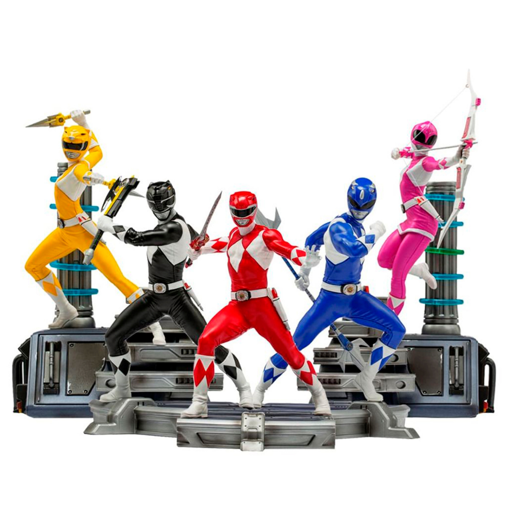 Pack Power Rangers 1/10 Iron Studios | Shopee Brasil