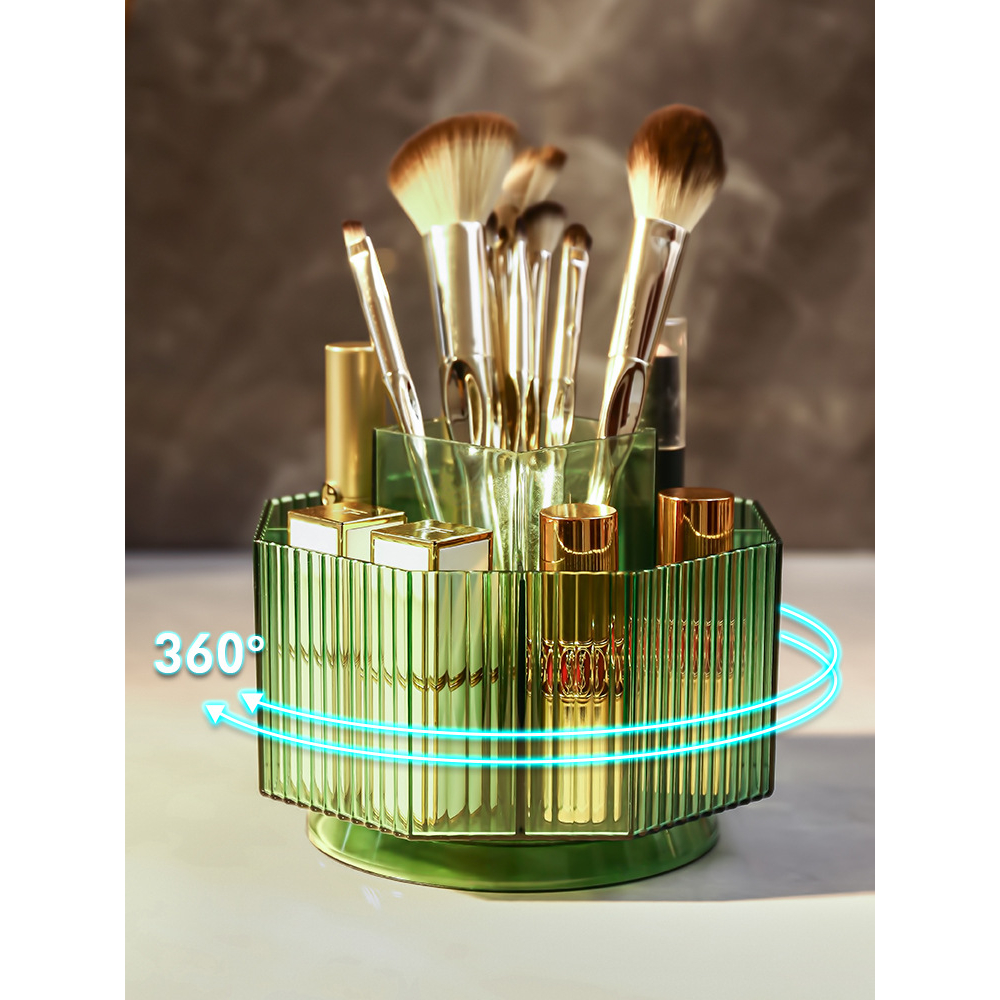TVCMALL 360° Rotating Makeup Brush Holder