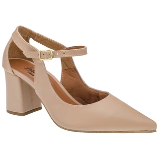Sapato Feminino Scarpin Casual Bico Fino Lóris Salto Médio Confortavel Macio 3040