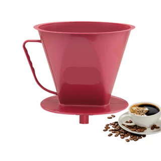 Porta Filtro Coador de Café Suporte Tamanho 103 Adaptador Colorido Cor Vermelho Funil Para Garrafa térmica