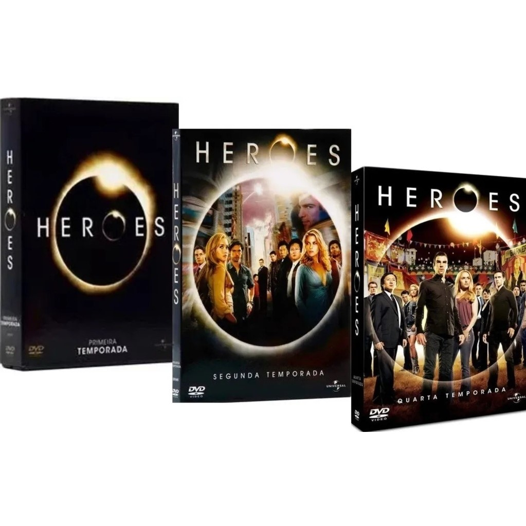 Box DVD Heroes | Temp 1 a 3 - Original | Shopee Brasil