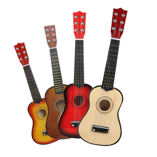 Mini Violão Infantil Acústico C/ Cordas De Aço Iniciantes