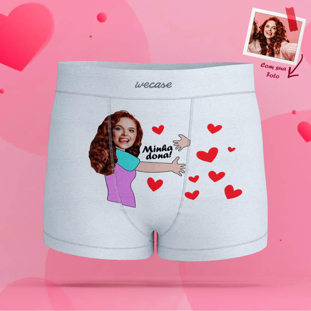 Cueca Personalizada com Foto Namorada Ciumenta | Shopee Brasil