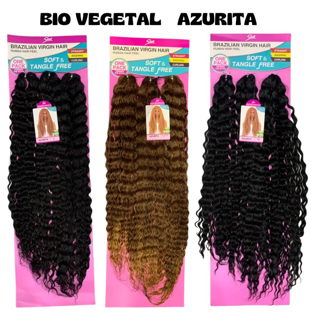Cabelo Bio Vegetal Azurita - Sleek Brazilian Virgin Hair