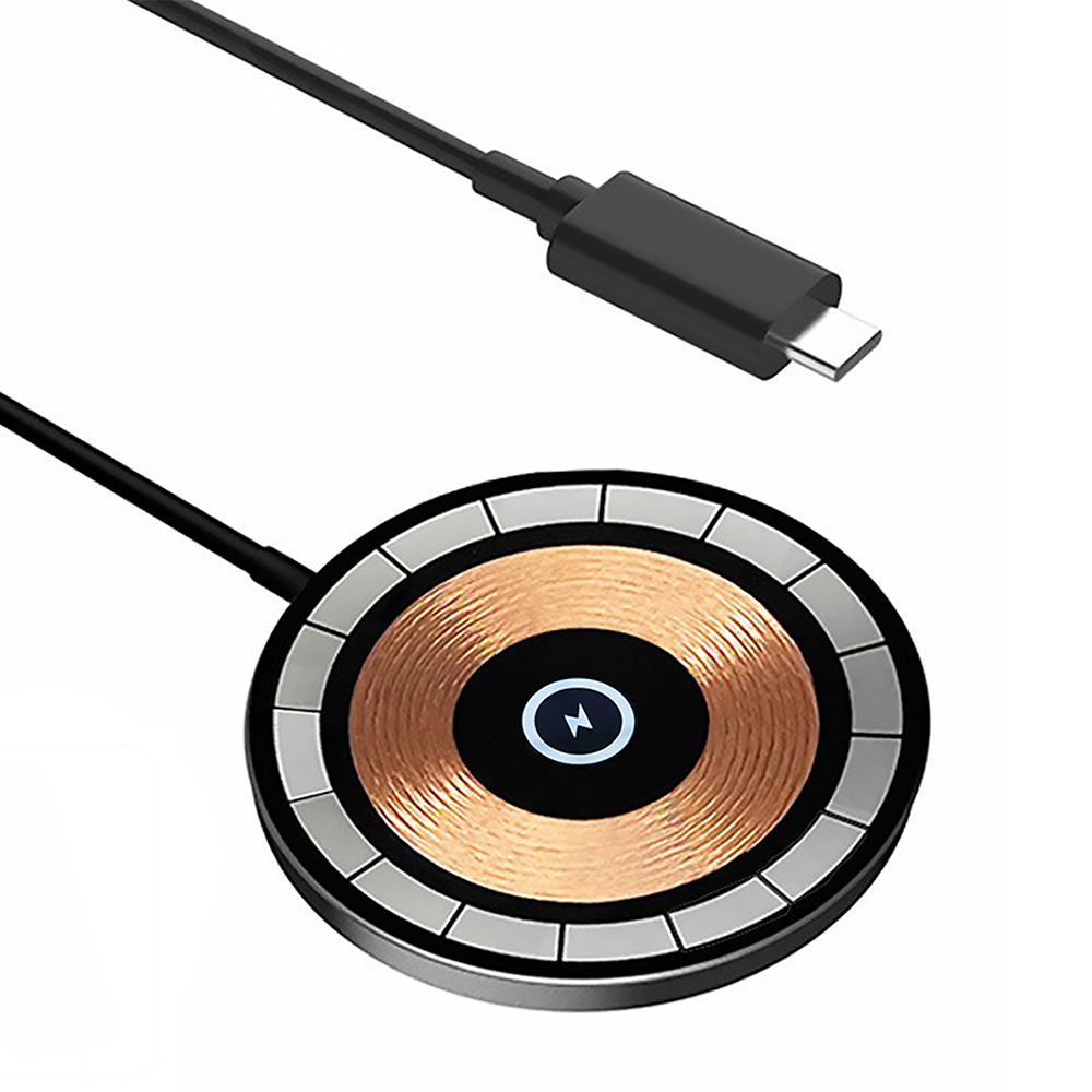 Carregador Por Indução Magnético Turbo Carga Rápida Usb-c
